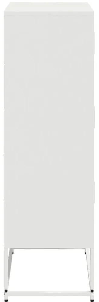 vidaXL Ντουλάπι Λευκό 68,5x38,5x123,5 εκ. από Ατσάλι