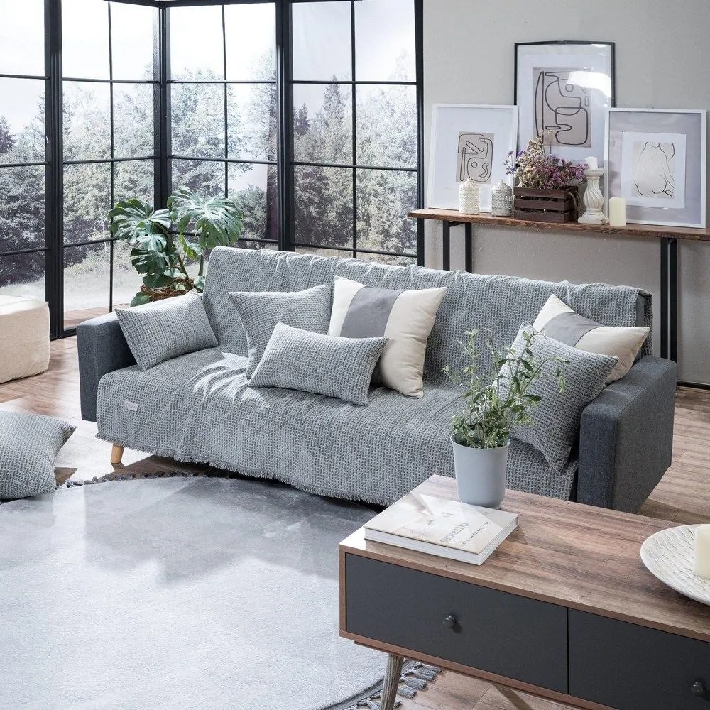 Ριχτάρι Brooklin 11 Grey Teoran Πολυθρόνα Acrylic,Cotton,Polyester