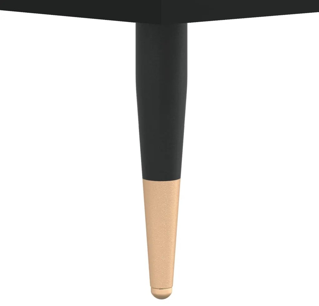 vidaXL Τραπεζάκι Σαλονιού Μαύρο 60x50x36,5 εκ. από Επεξεργασμένο Ξύλο