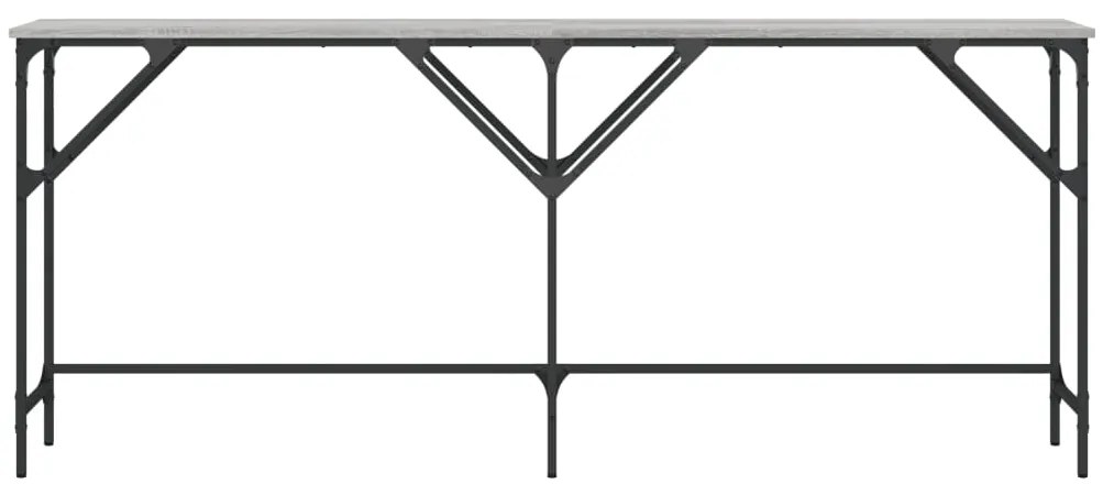 vidaXL Τραπέζι Κονσόλα Γκρι Sonoma 180x29x75 εκ. Επεξεργασμένο Ξύλο