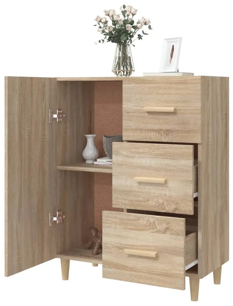 vidaXL Ντουλάπι Sonoma Δρυς 69,5 x 34 x 90 εκ. από Επεξεργασμένο Ξύλο