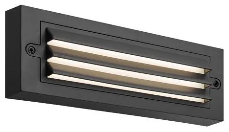Απλίκα LED Εξωτερικού Χώρου Eurolamp Senario 145-52109 Black 3CCT