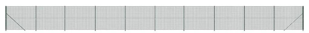 vidaXL Συρματόπλεγμα Περίφραξης Πράσινο 1,6 x 25 μ. με Βάσεις Φλάντζα