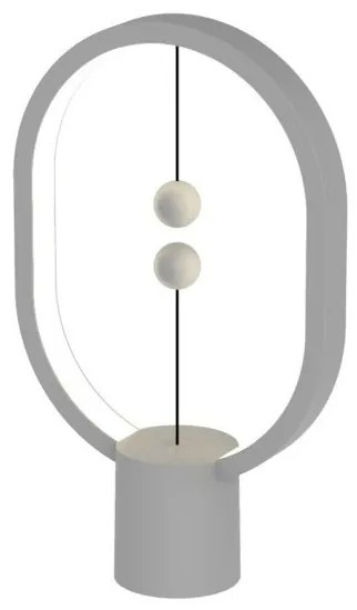 DesignNest Heng Balance Mini Plastic Lamp Ellipse Διακοσμητική λάμπα με μαγνητικό διακόπτη Light Grey-DH0098LG/HBLEMN-Γκρι DH0098LG/HBLEMN
