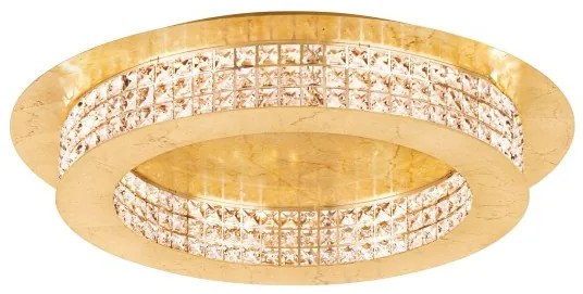 Πλαφονιέρα Φωτιστικό Οροφής 14xLED 3,15W Χρυσό Κρύσταλλο Dimmable Principe 39406 Eglo-39406-Χρυσό 39406