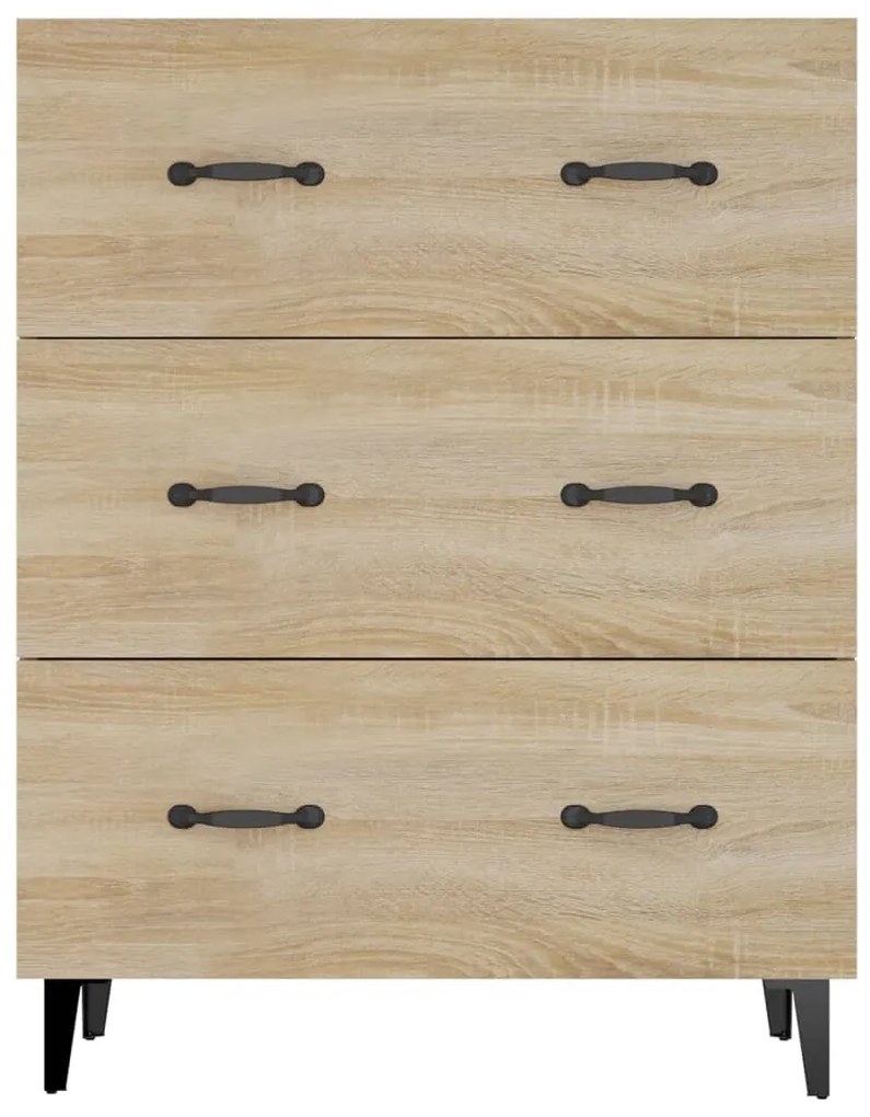 vidaXL Ντουλάπι Sonoma Δρυς 69,5 x 34 x 90 εκ. από Επεξεργασμένο Ξύλο