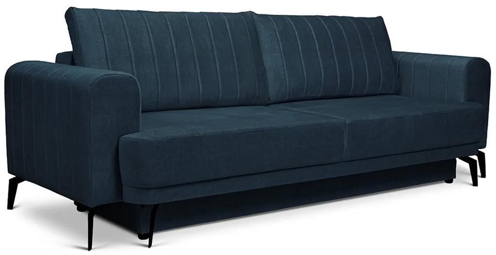 Διθέσιος Καναπές κρεβάτι Luzano, μπλέ 250x90x100cm-BOG6945
