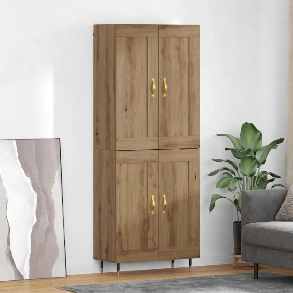 vidaXL Highboard Artisan Oak 69,5 x 34 x 90 εκ. Επεξεργασμένο ξύλο