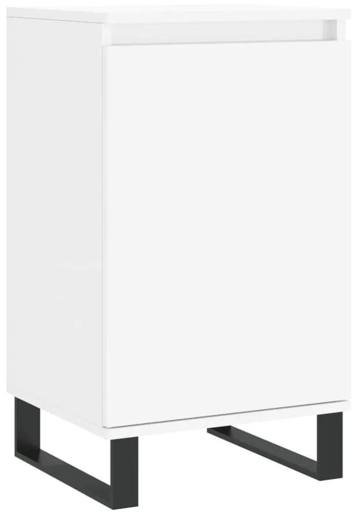 Ντουλάπια 2 τεμ. Λευκά 40 x 35 x 70 εκ. από Επεξεργασμένο Ξύλο - Μαύρο