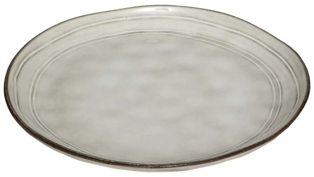 Πιάτο Φαγητού Ρηχό (Φ26) S-D Flower Grey 173540A