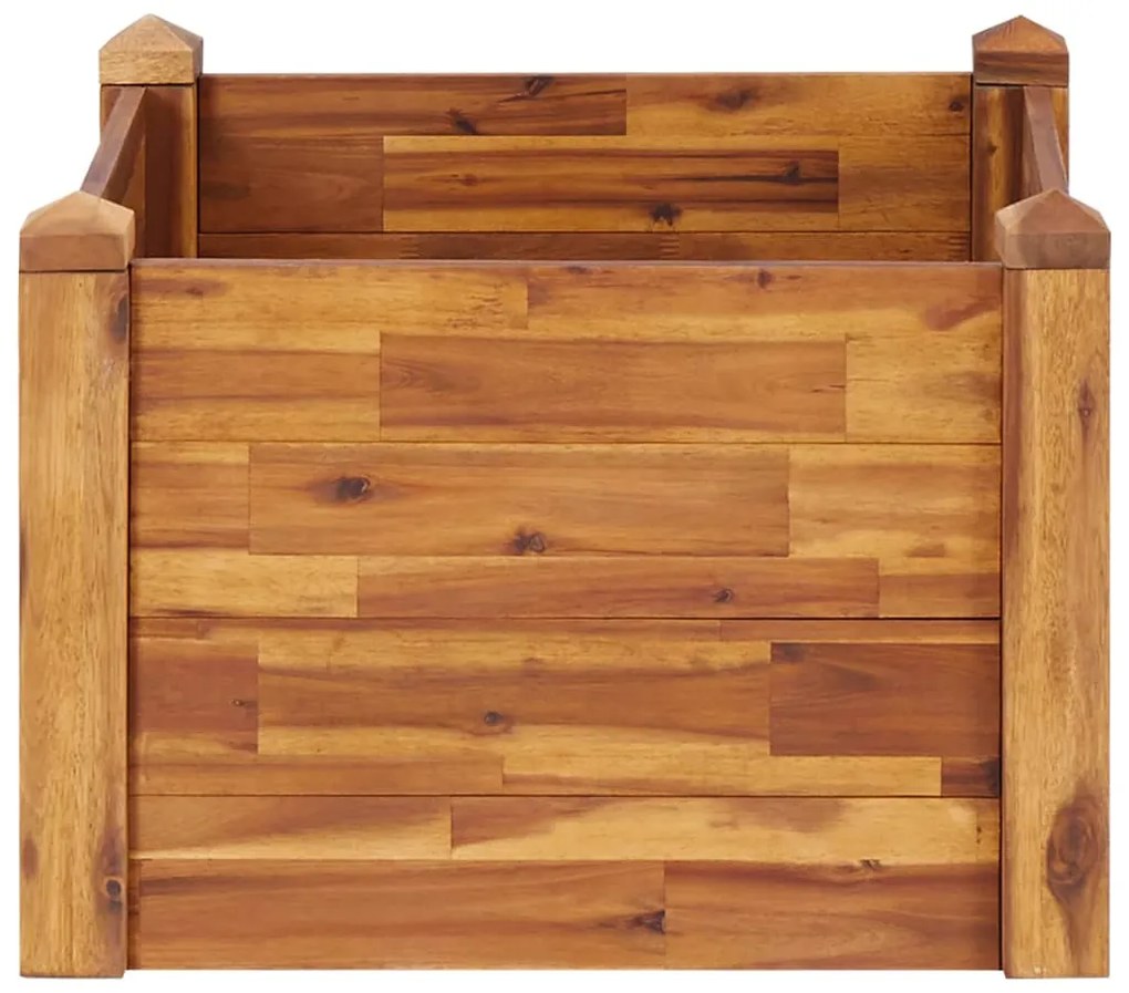 vidaXL Ζαρντινιέρα Υπερυψωμένη 60 x 60 x 44 εκ. από Μασίφ Ξύλο Ακακίας