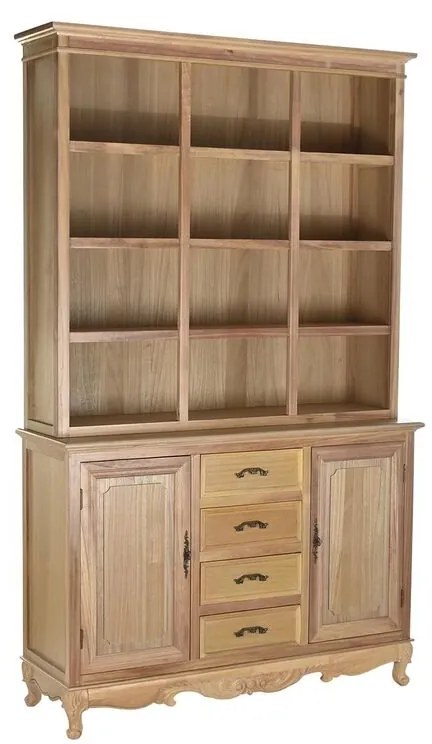 Αποθήκη DKD Home Decor Φυσικό 124,5 x 39 x 201,8 cm Έλατο Αλουμίνιο Ξύλο MDF