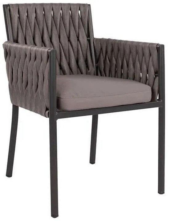 Πολυθρόνα Αλουμινίου Με Rattan 55x58x82 HM5564.02 Anthracite