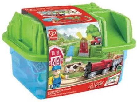 Ξύλινος Σιδηρόδρομος Hape Railway Countryside Bucket Set