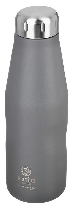 Μπουκάλι Θερμός Travel Flask Save The Aegean Fjord Grey 500ml - Estia