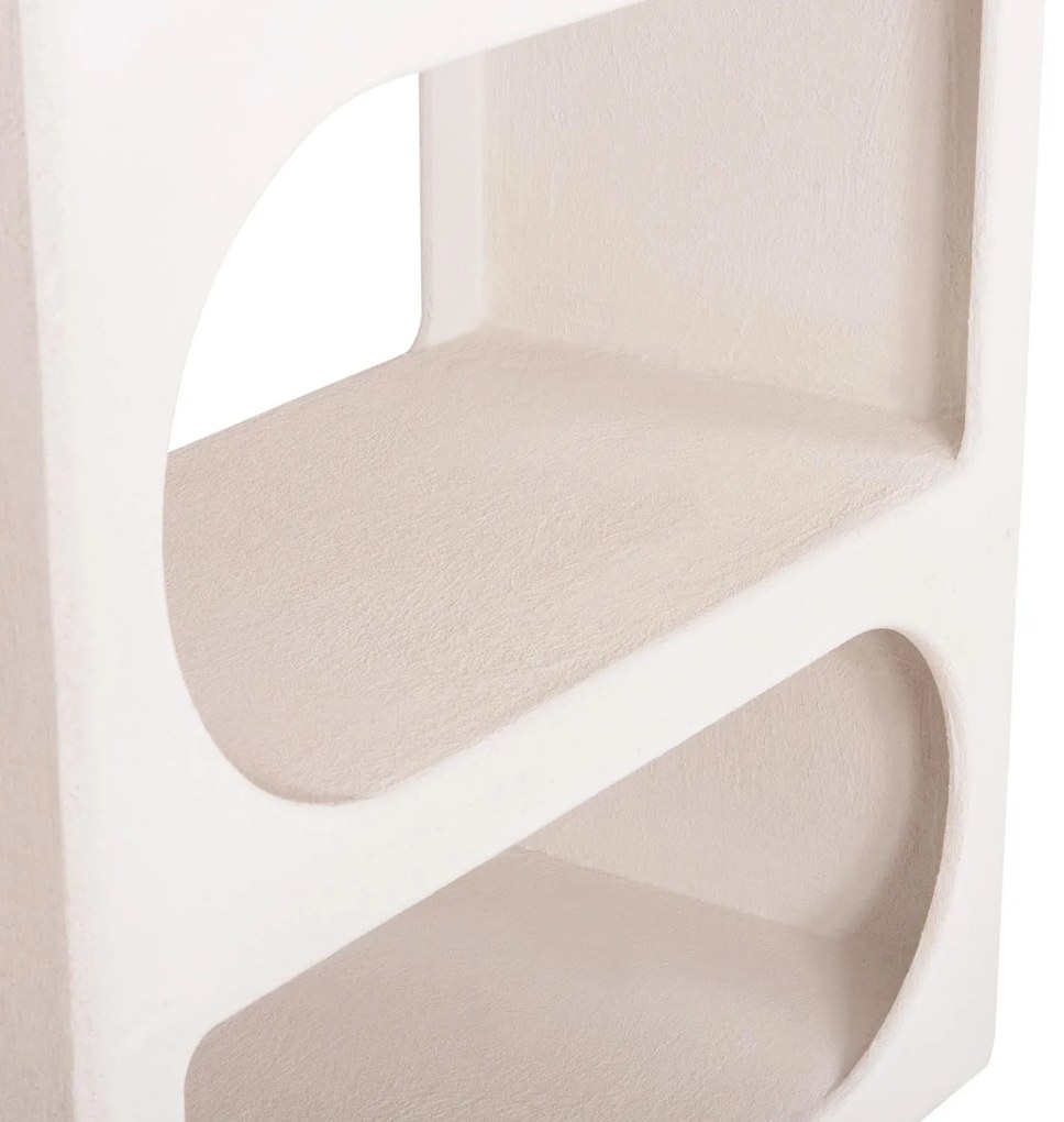 ΒΙΒΛΙΟΘΗΚΗ ΣΕΙΡΑ SANTORINI  MDF ΣΕ ΥΠΟΛΕΥΚΟ ΧΡΩΜΑ 80x38x180Yεκ. 80x38x180 εκ.