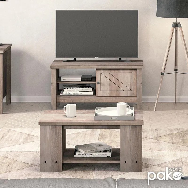 Τραπέζι σαλονιού Tara rustic oak 90x46x43εκ 90x46x43 εκ.