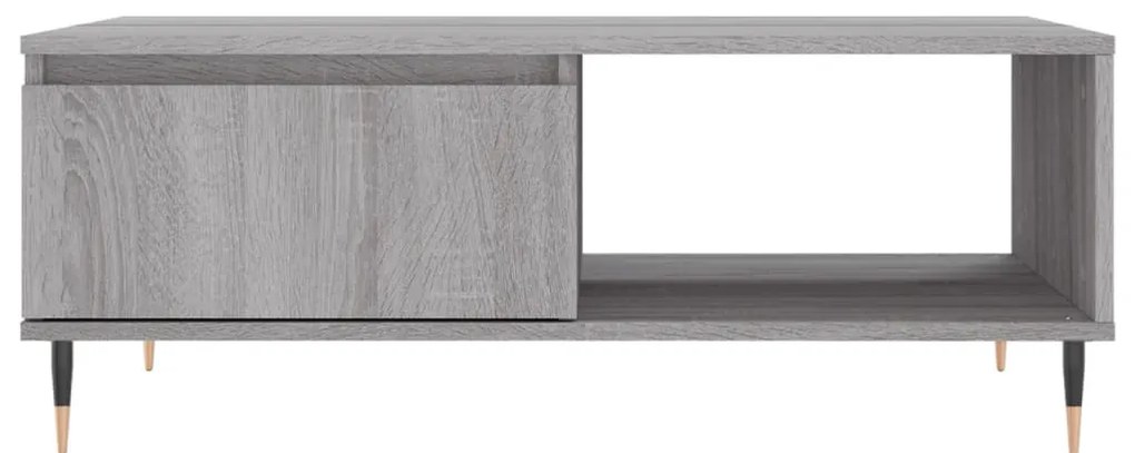 vidaXL Τραπεζάκι Σαλονιού Γκρι Sonoma 90x60x35 εκ. Επεξεργασμένο Ξύλο