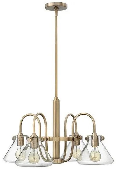 Πολυέλαιος Κρεμαστό Φωτιστικό 4xE27 Congress Elstead Lighting-HK-CONGRESS4-A-BC-Ορείχαλκος HK-CONGRESS4-A-BC