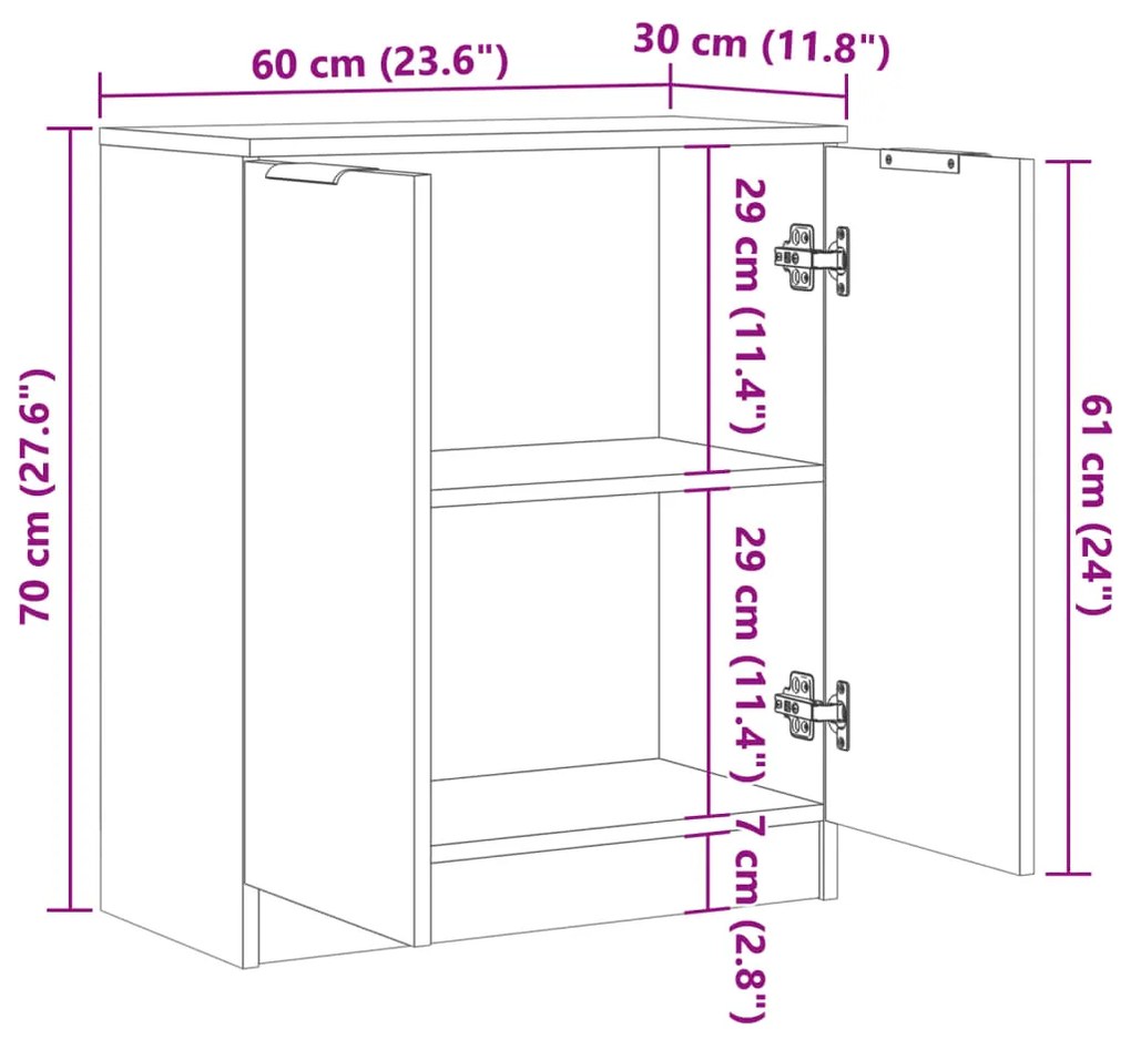 ΜΠΟΥΦΕΣ ΑΡΤΙΣΙΑΝΗ ΔΡΥΣ 60 X 30 X 70 ΕΚ. ΑΠΟ ΕΠΕΞΕΡΓΑΣΜΕΝΟ ΞΥΛΟ 856833