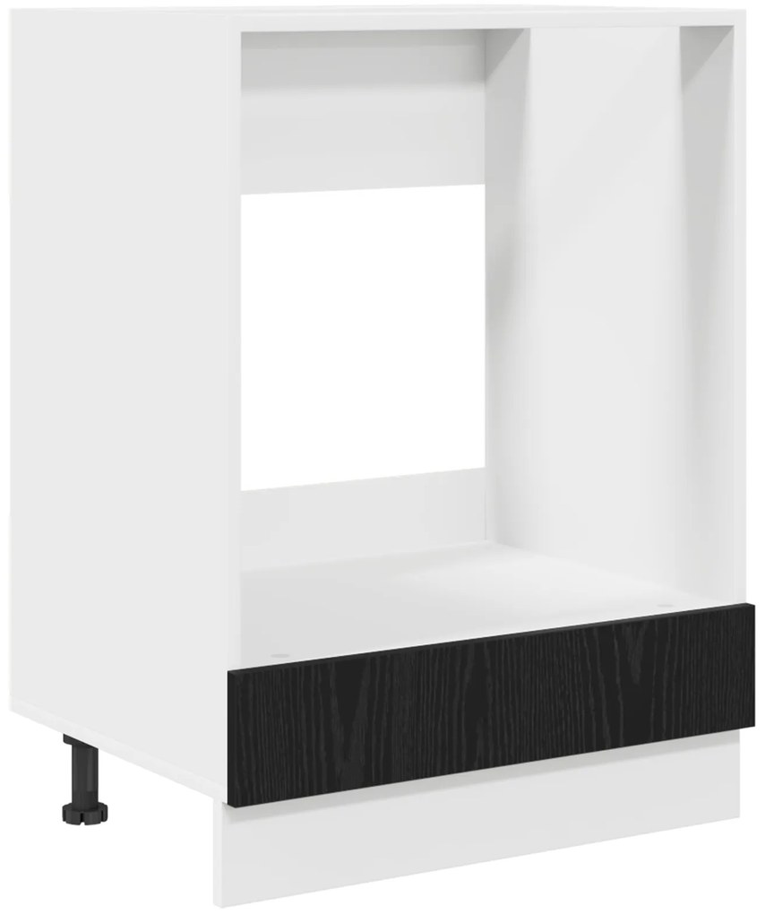 vidaXL Ντουλάπι φούρνου Επιτοίχιο Μαύρη δρυς 60 x 46 x 81.5 εκ