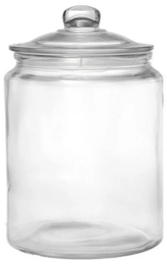 Δοχείο Αποθήκευσης Με Καπάκι XL JAR108K4 20x20x29cm 7Lt Clear Espiel Γυαλί