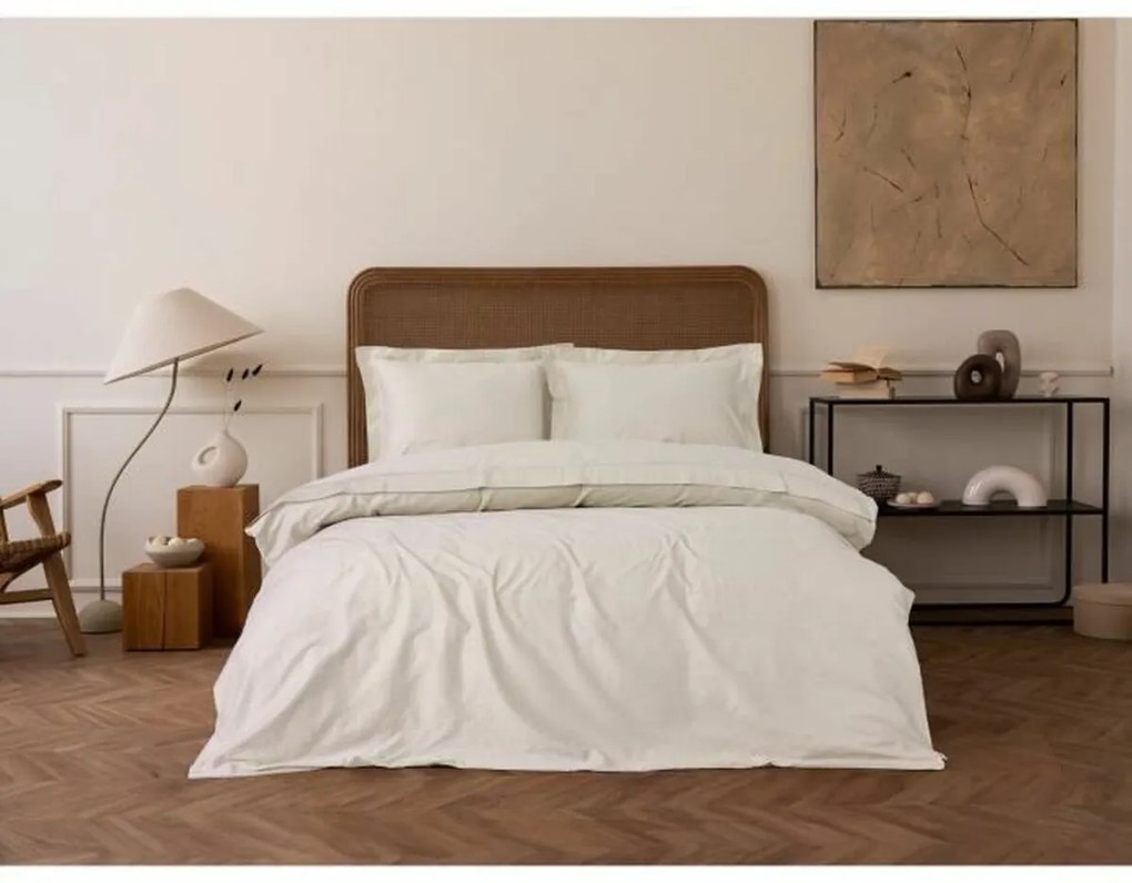 Σετ κάλυμμα παπλώματος Λευκό 220 x 240 cm