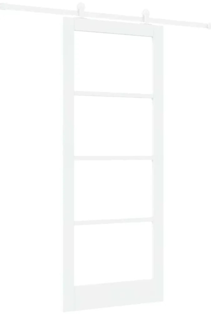vidaXL Συρόμενη Πόρτα ORKDAL Λευκό 86 x 211 cm Ξύλο και μέταλλο