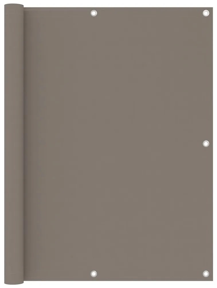 vidaXL Διαχωριστικό Βεράντας Taupe 120 x 300 εκ. Ύφασμα Oxford
