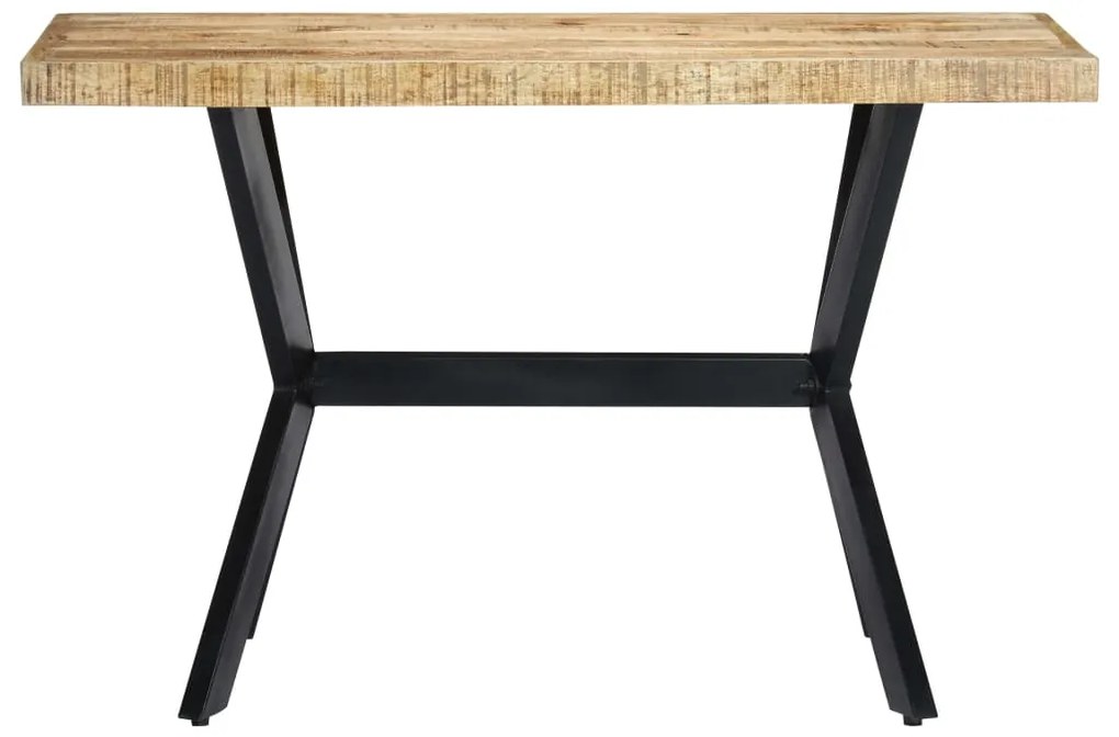 vidaXL Τραπεζαρία 120 x 60 x 75 εκ. από Μασίφ Ακατέργαστο Ξύλο Μάνγκο