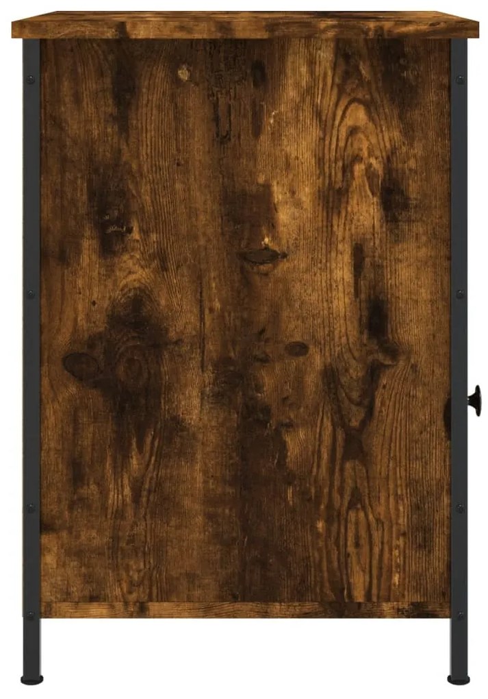 vidaXL Κομοδίνο Καπνιστή Δρυς 40x42x60 εκ. από Επεξεργασμένο Ξύλο