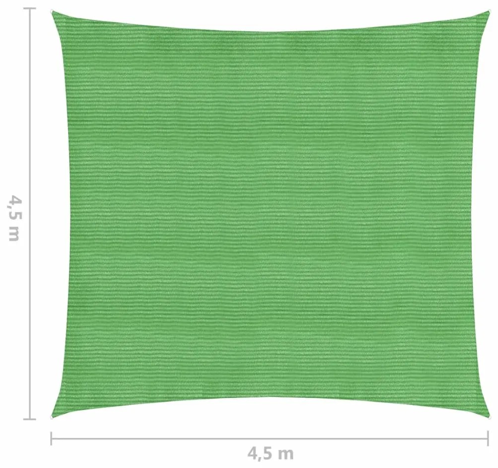 Πανί Σκίασης Ανοιχτό Πράσινο 4,5 x 4,5 μ. από HDPE 160 γρ./μ² - Πράσινο