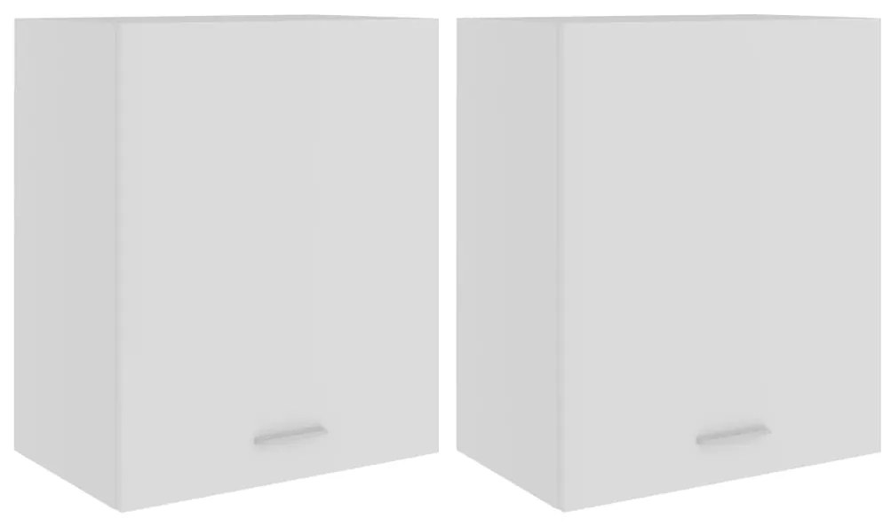 vidaXL Ντουλάπια Κρεμαστά Lyon 2 τεμ. Λευκά 50x31x60εκ. από Επεξ. Ξύλο