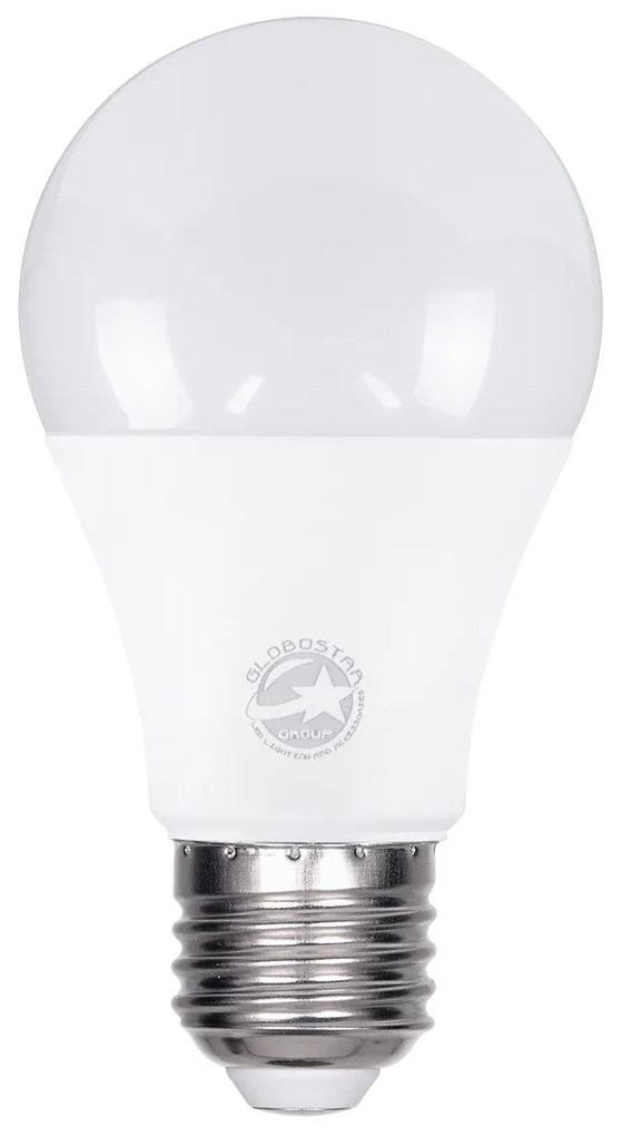 GloboStar 60032 Λάμπα LED E27 A60 Γλόμπος 12W 1320lm 260° AC 220-240V IP20 Φ6 x Υ11cm Θερμό Λευκό 2700K - 3 Years Warranty