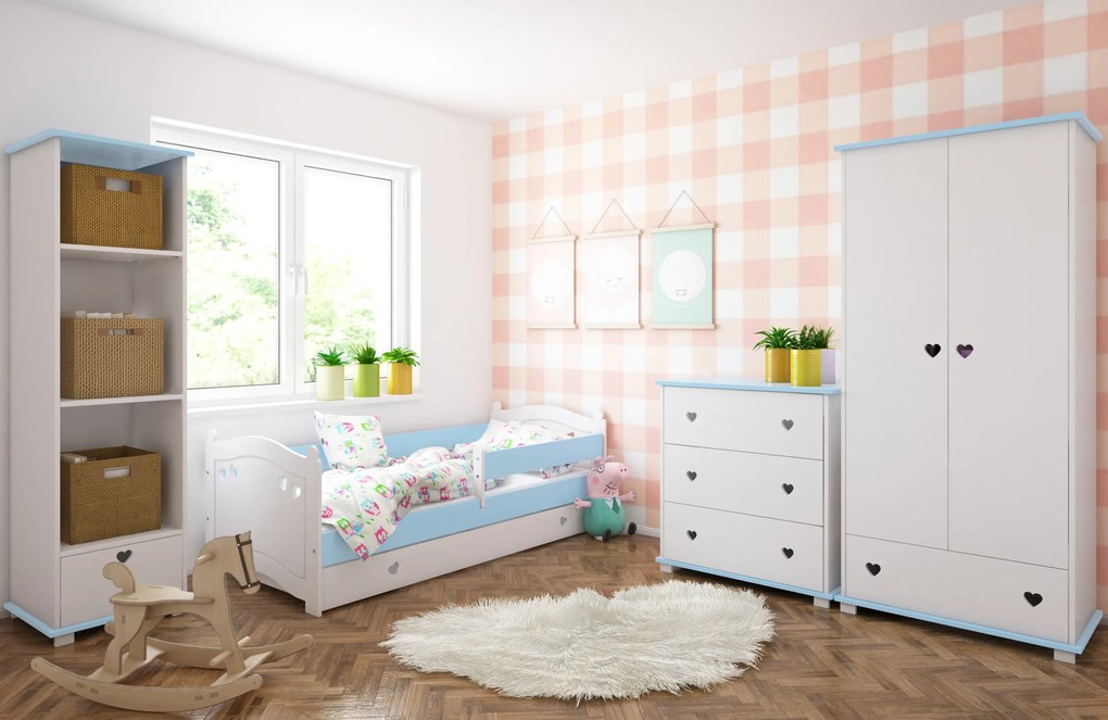 Συρταριέρα  με Αλλαξιέρα  Bellisimo  White + Blue  83x48x87cm  BC20090B BabyCute