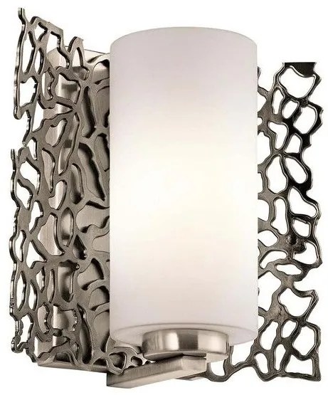 Απλίκα Φωτιστικό Τοίχου 1xE27  Κασσίτερος  Silver Coral KL-SILVER-CORAL1 Elstead Lighting KL-SILVER-CORAL1 Γκρι