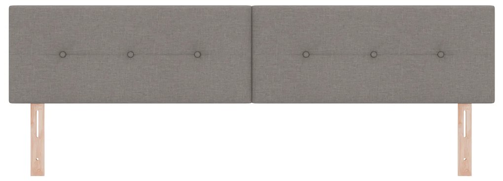 vidaXL LED Κεφαλαριό Με Κουμπιά Ταφ χρώμα 100 εκ Υφάσματος