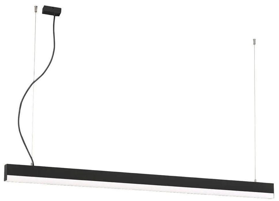 Φωτιστικό Οροφής - Ράγα Aria 3911-0018-4-B-N 150x120cm Led 4400Lm 40W 4000K Black Viokef Aluminium