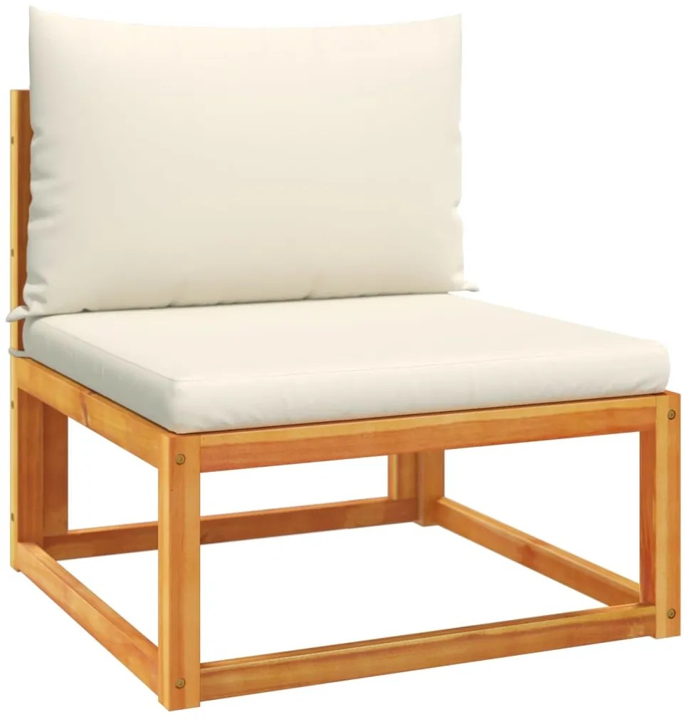 vidaXL Σετ Καναπέδων Κήπου 8 Τεμαχίων με Μαξιλάρια από Ξύλο Ακακίας και Σχοινί