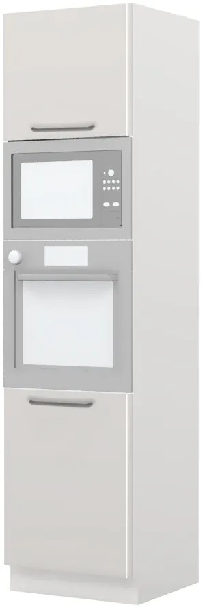 Επιδαπέδιο ντουλάπι φούρνου ψηλό Modena K23-60-RM-Λευκό - Γκρι ανοιχτό - 60.00Χ60.00Χ235.00cm