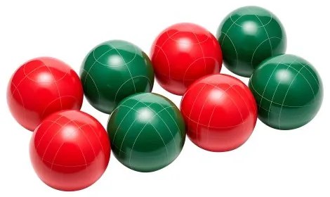 VEVOR Bocce Ball Set Bocce Ball Game Set 107 mm 8 Resin Balls 2 Colors for Beach