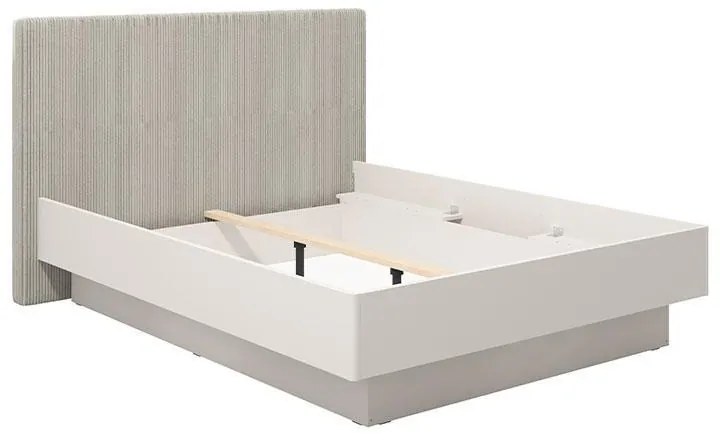 Ξύλινο Κρεβάτι Lucca 160 Cashmere - Μπέζ 160x200 εκ. 178x214x115 εκ.