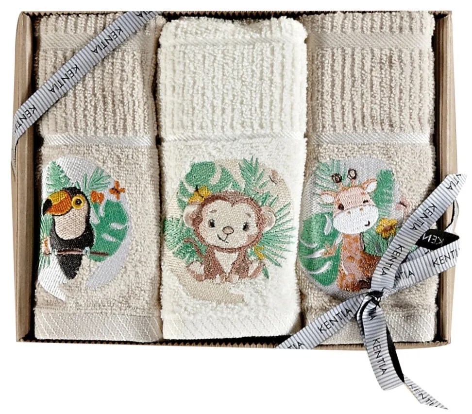 Βρεφικές Πετσέτες Χεριών (Σετ 3τμχ) Kentia Baby Arlekin 233 360gsm