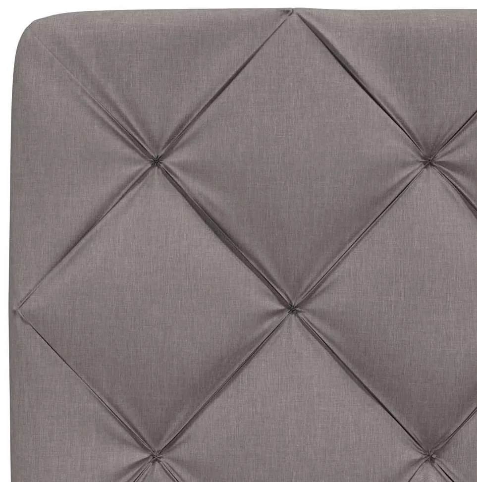 Κρεβάτι Taupe 180x200 εκ. Υφασμάτινο - Μπεζ-Γκρι