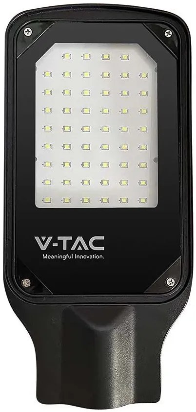 V-TAC Εξωτερικό Φωτιστικό LED Δρόμου 50W με Φυσικό Λευκό Φως Μαύρο 10208