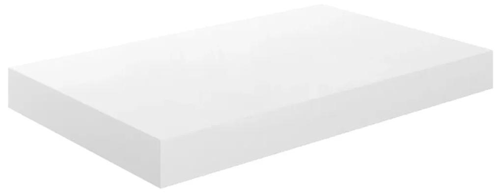 Ράφια Τοίχου Γυαλιστερά Άσπρα 2 Τεμάχια 40x23x3,8 εκ. MDF - Λευκό