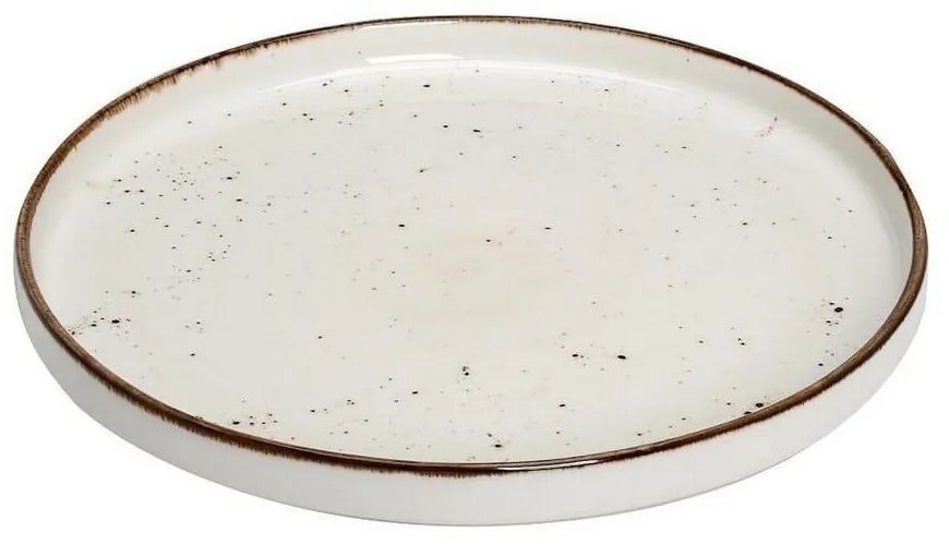 Πιάτο Πορσελάνινο Terra Step Ρηχό Tlk132K6 Φ21cm Cream Espiel Porcelain