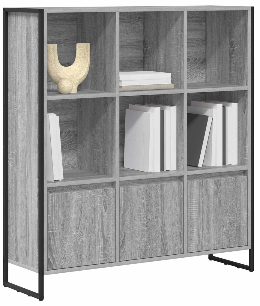 vidaXL Βιβλιοθήκη 2 pcs Γκρίζο Σονομα 99,5 x 30 x 108,5 εκ