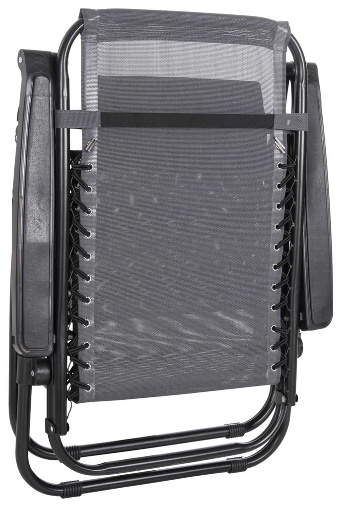ΠΟΛΥΘΡΟΝΑ RELAX COMPANION HM5095.11 ΓΚΡΙ TEXTILENE-ΜΑΥΡΟ ΜΕΤΑΛΛΟ 67x145x110Υεκ.
