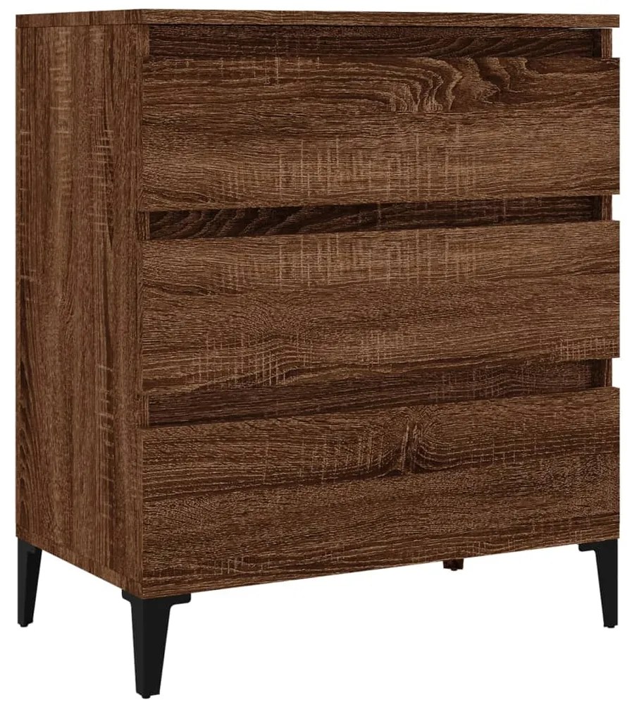 vidaXL Μπουφές Καφέ Δρυς 60x35x70 εκ. από Επεξεργασμένο Ξύλο